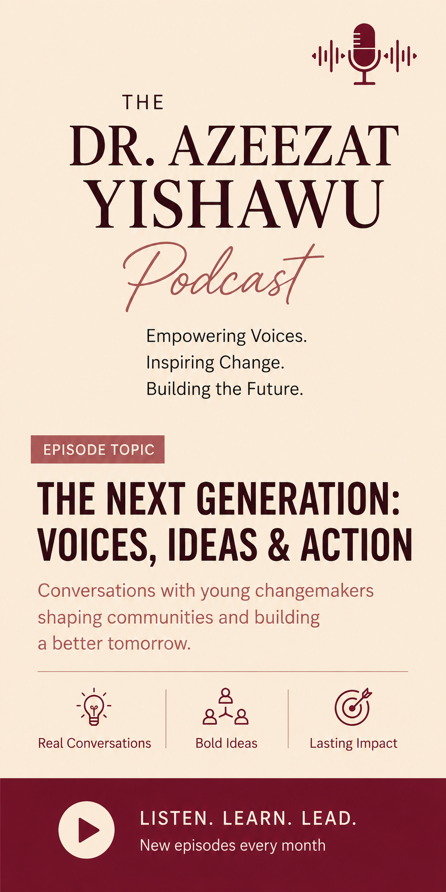 The Next Generation: Voices, Ideas & Action — podcast episode artwork
